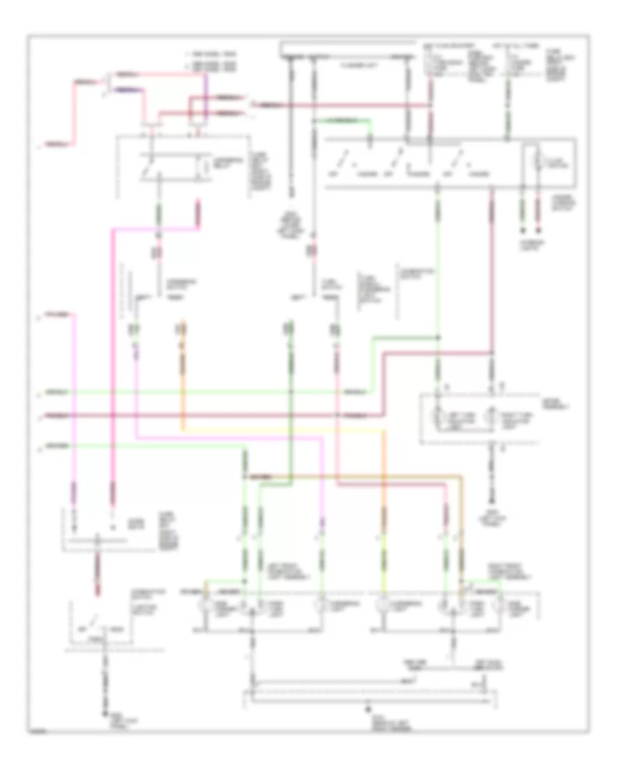 Exterior Lamps Wiring Diagram 2 of 2 for Isuzu Trooper Limited 1995