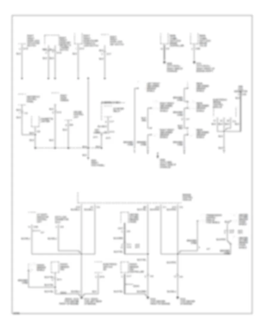 Ground Distribution Wiring Diagram (2 of 4) for Isuzu Trooper Limited 1995