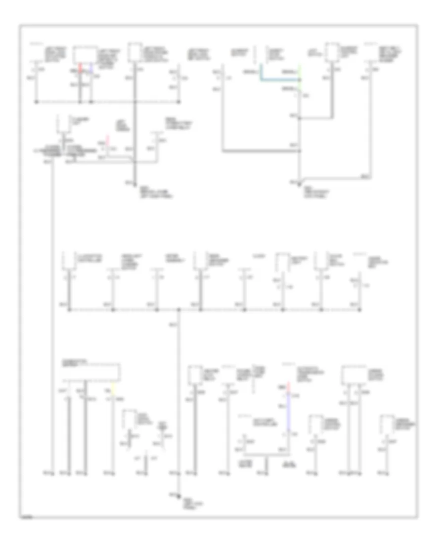 Ground Distribution Wiring Diagram (3 of 4) for Isuzu Trooper Limited 1995