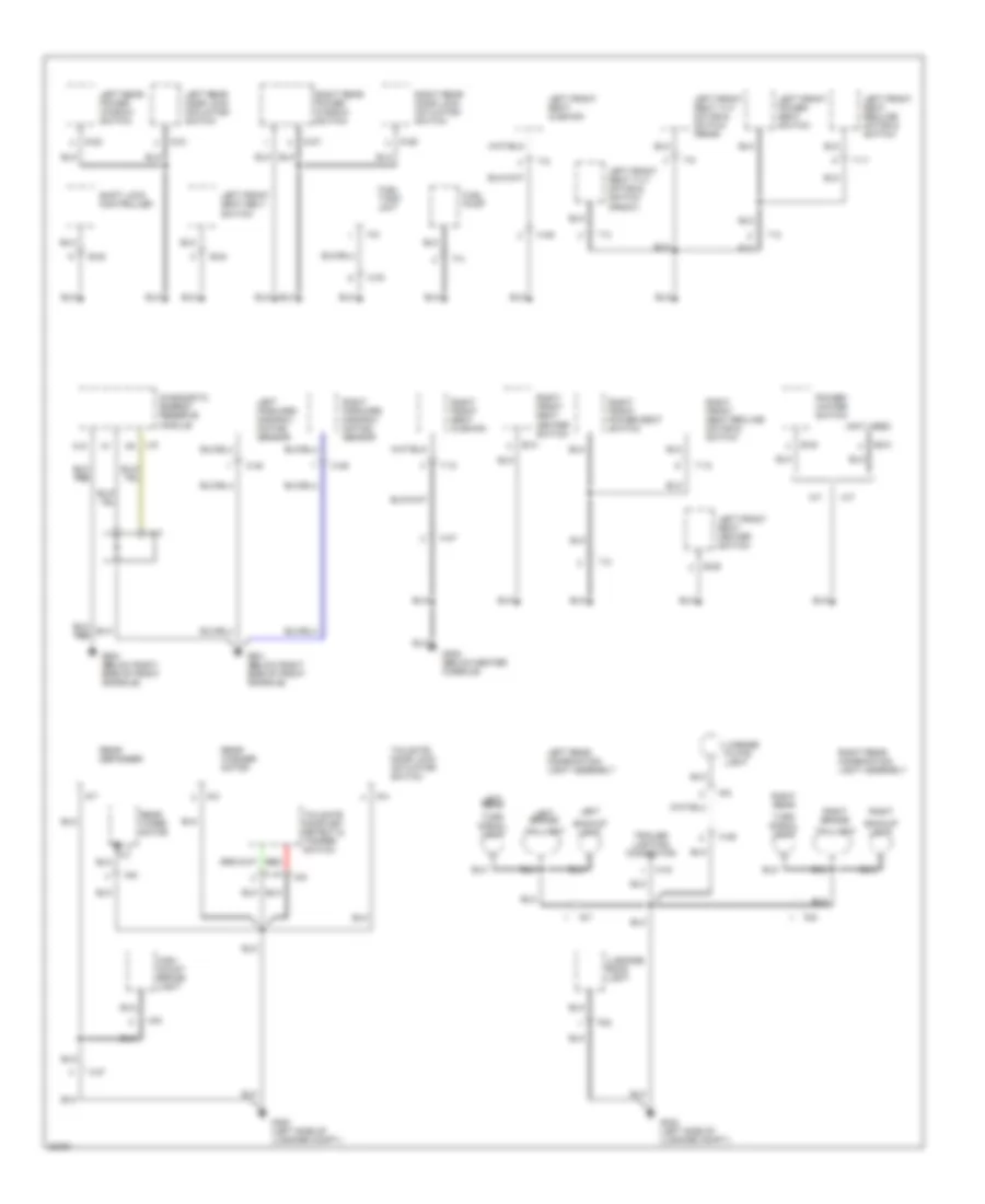 Ground Distribution Wiring Diagram (4 of 4) for Isuzu Trooper Limited 1995