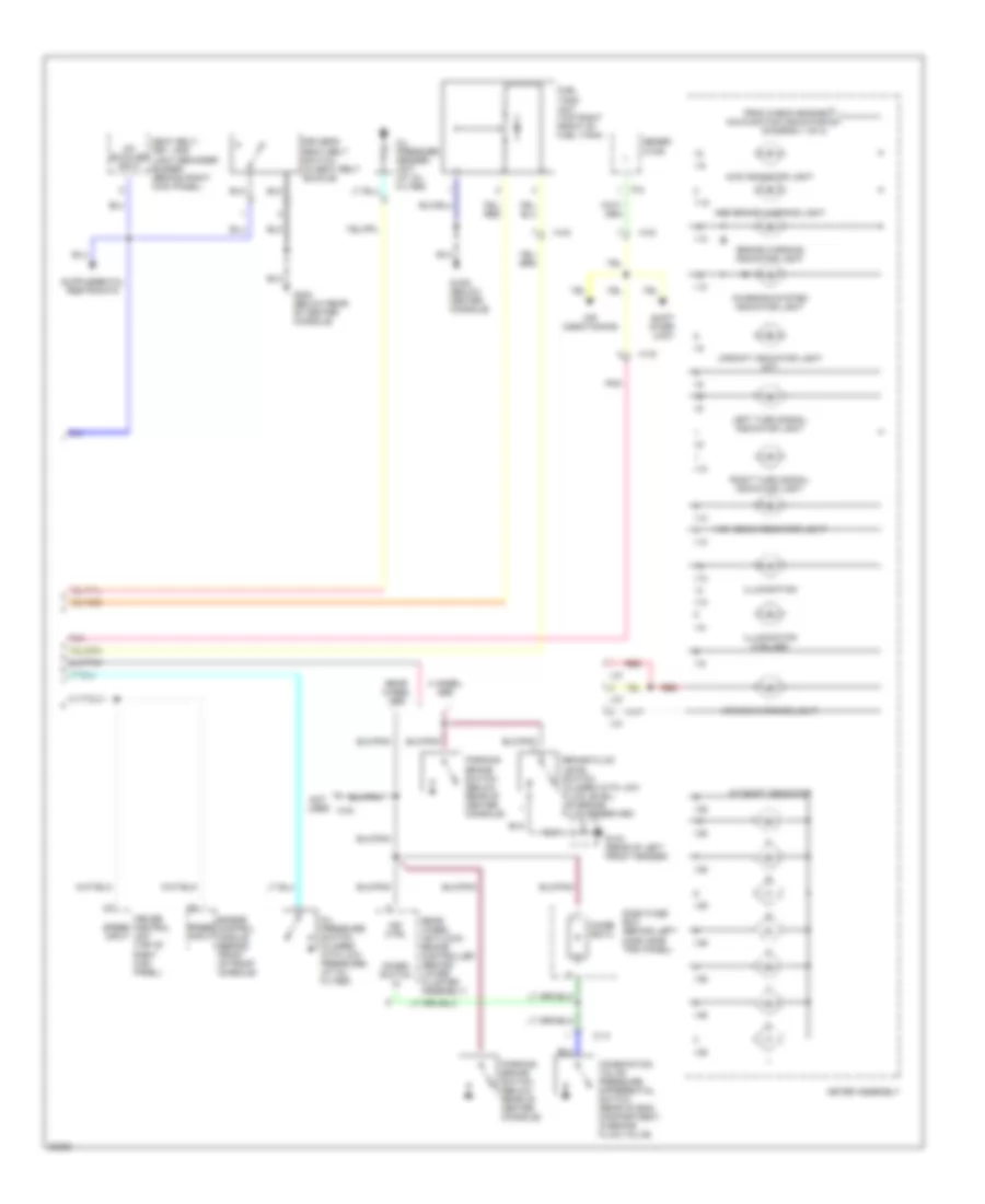 Instrument Cluster Wiring Diagram 2 of 2 for Isuzu Trooper Limited 1995