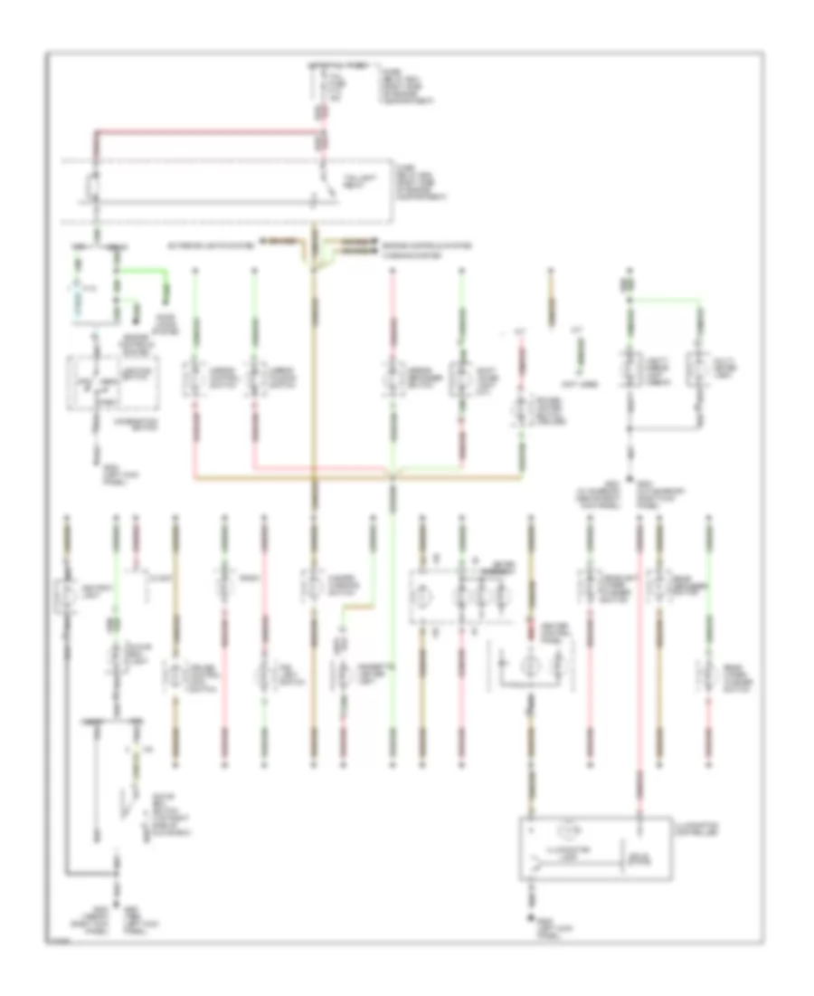 Instrument Illumination Wiring Diagram for Isuzu Trooper Limited 1995