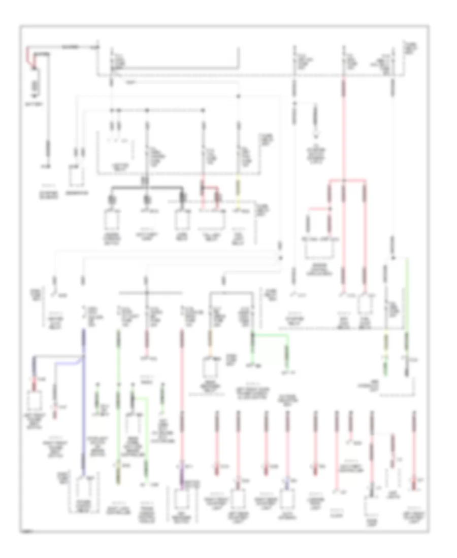 Power Distribution Wiring Diagram 1 of 3 for Isuzu Trooper Limited 1995