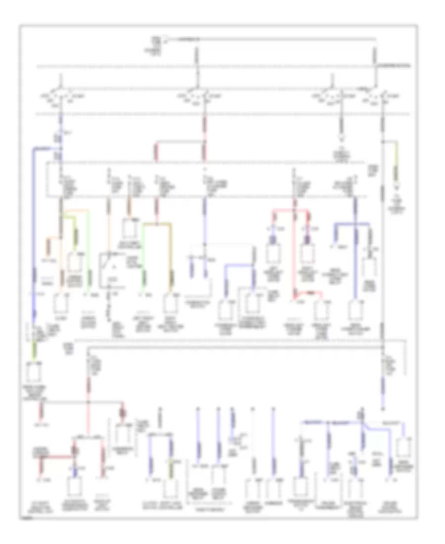 Power Distribution Wiring Diagram 2 of 3 for Isuzu Trooper Limited 1995