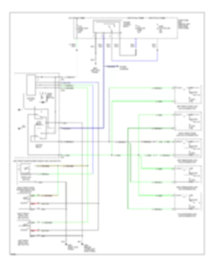 Power Door Lock Wiring Diagram for Isuzu Trooper Limited 1995