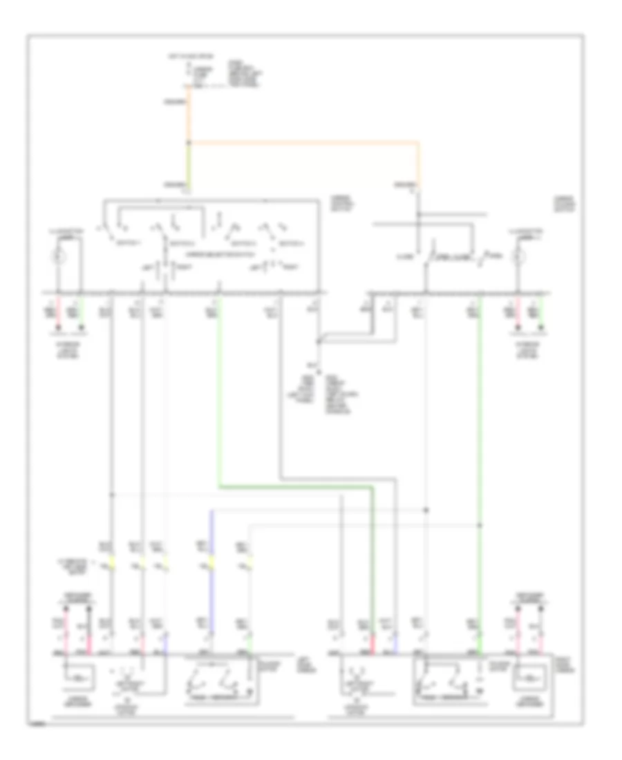 Power Mirror Wiring Diagram for Isuzu Trooper Limited 1995