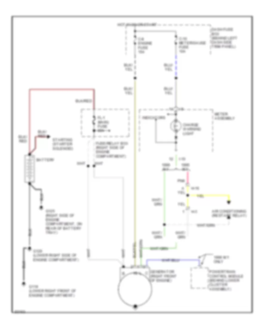 Charging Wiring Diagram for Isuzu Trooper Limited 1995