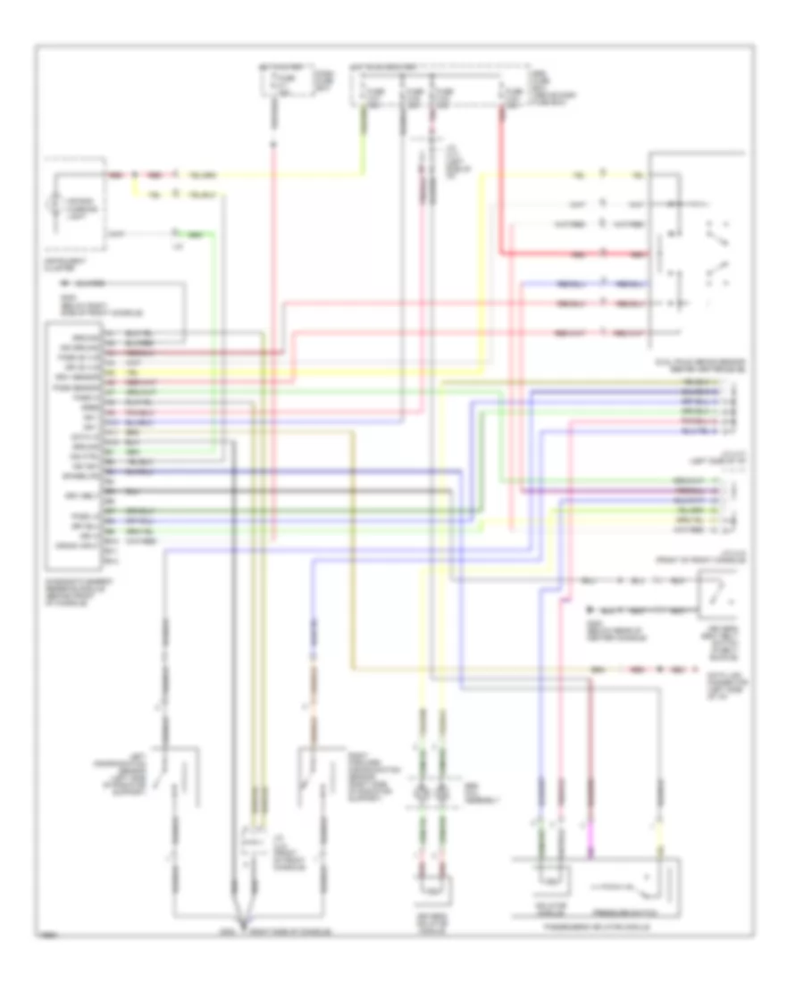 Supplemental Restraint Wiring Diagram for Isuzu Trooper Limited 1995