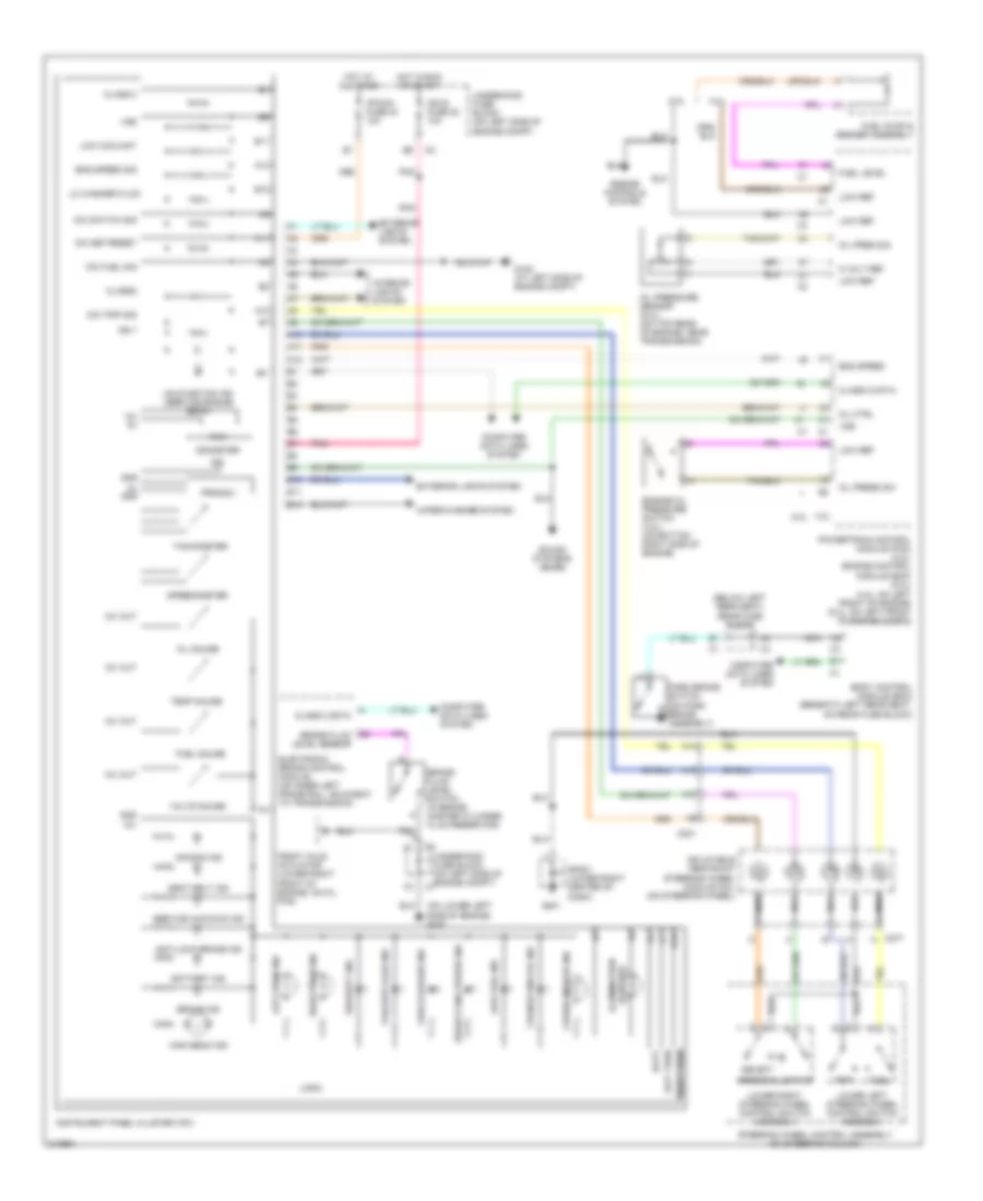Instrument Cluster Wiring Diagram for Isuzu Ascender Limited 2006