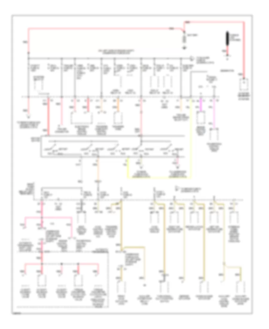 Power Distribution Wiring Diagram 1 of 5 for Isuzu Ascender Limited 2006