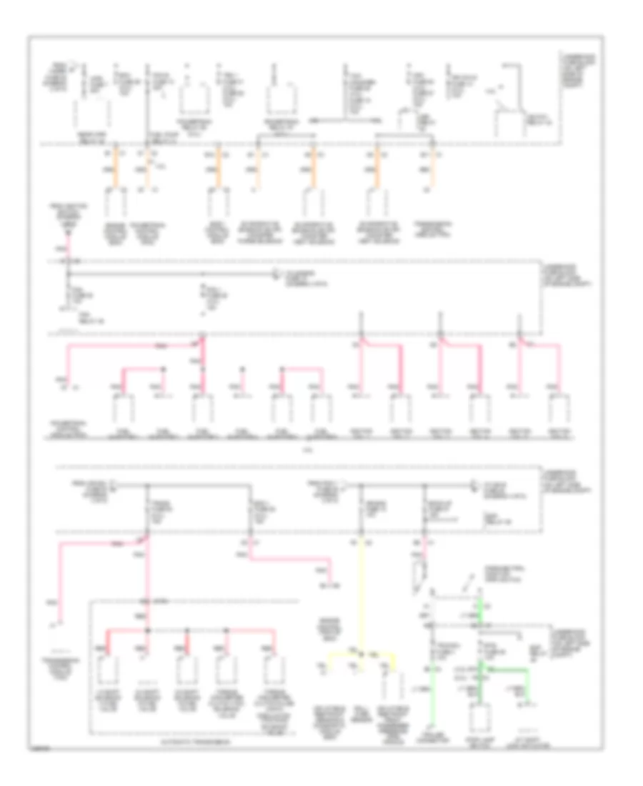 Power Distribution Wiring Diagram (3 of 5) for Isuzu Ascender Limited 2006