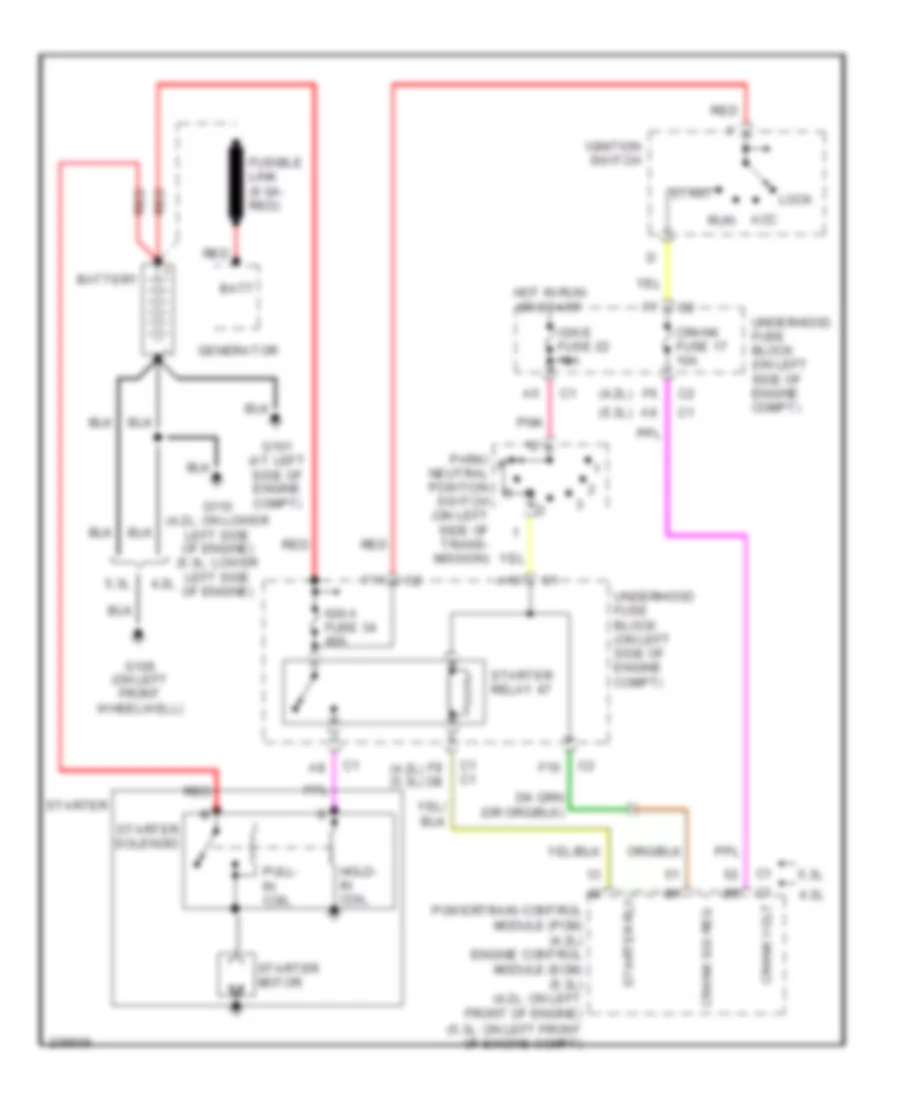 Starting Wiring Diagram for Isuzu Ascender Limited 2006