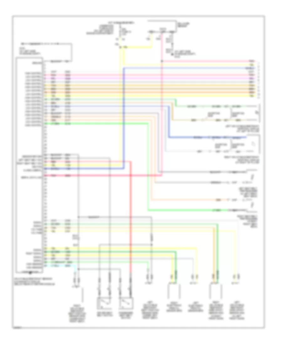 Supplemental Restraints Wiring Diagram 1 of 2 for Isuzu Ascender Limited 2006