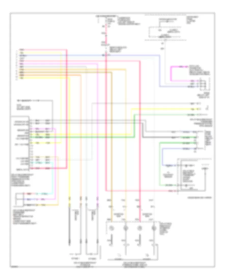 Supplemental Restraints Wiring Diagram 2 of 2 for Isuzu Ascender Limited 2006