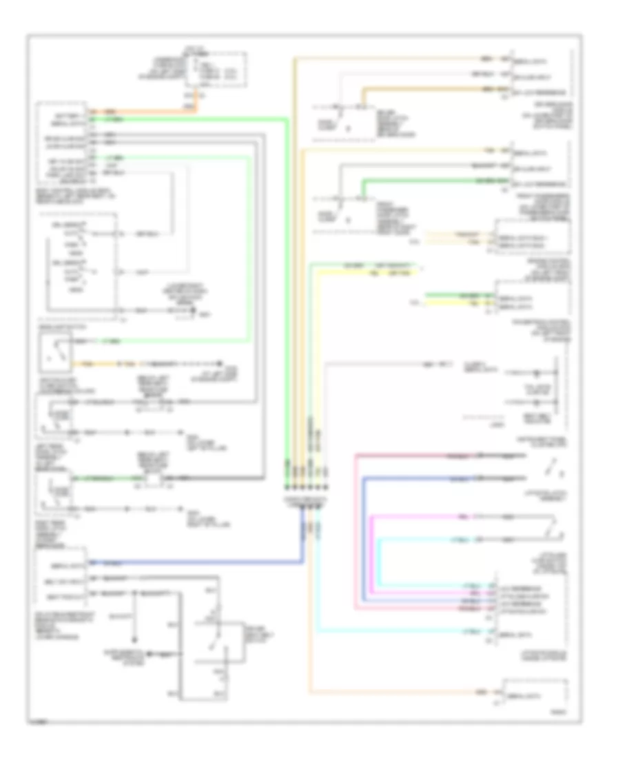 Chime Wiring Diagram for Isuzu Ascender Limited 2006