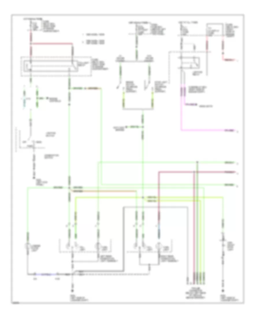 Exterior Lamps Wiring Diagram (1 of 2) for Isuzu Trooper RS 1995