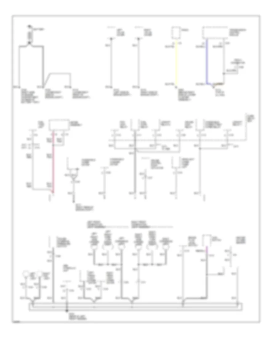 Ground Distribution Wiring Diagram 1 of 4 for Isuzu Trooper RS 1995