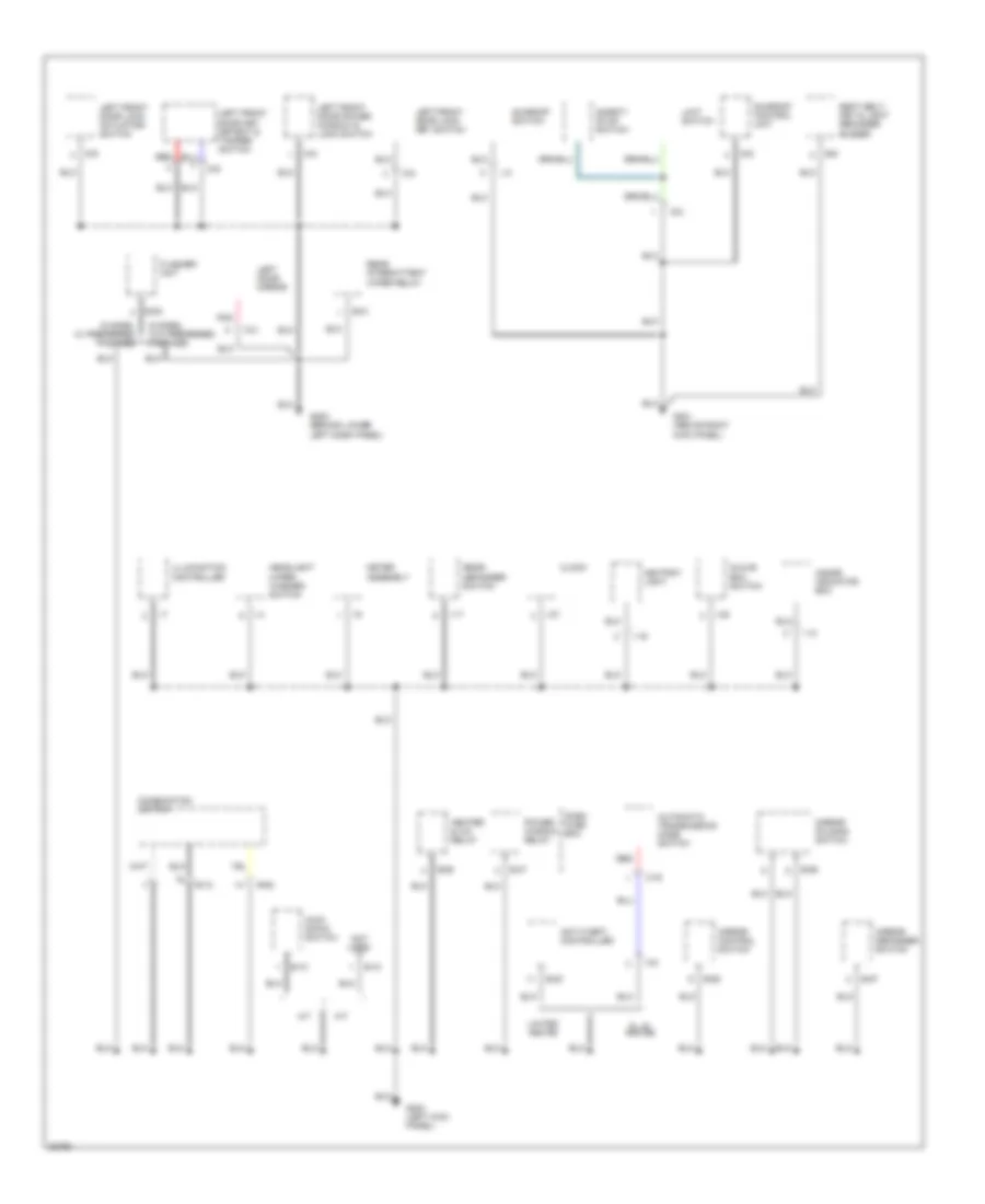 Ground Distribution Wiring Diagram (3 of 4) for Isuzu Trooper RS 1995