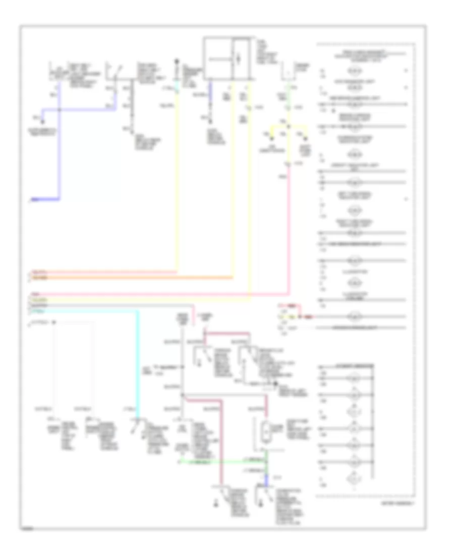 Instrument Cluster Wiring Diagram 2 of 2 for Isuzu Trooper RS 1995