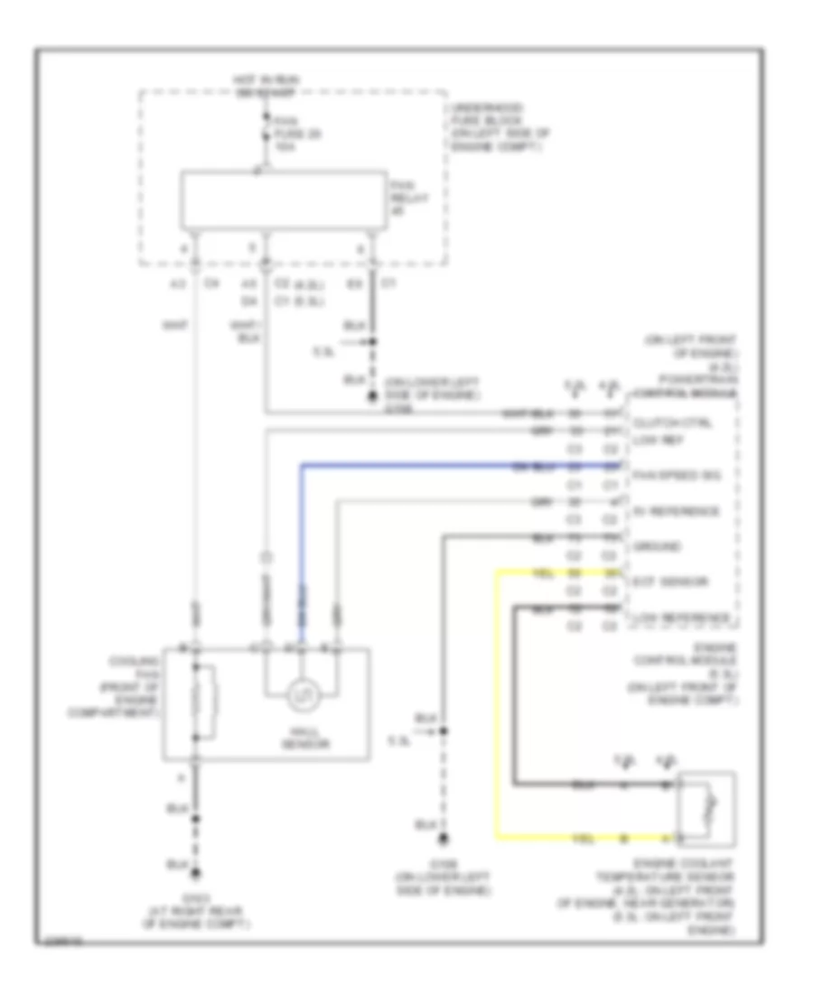 Cooling Fan Wiring Diagram for Isuzu Ascender LS 2006