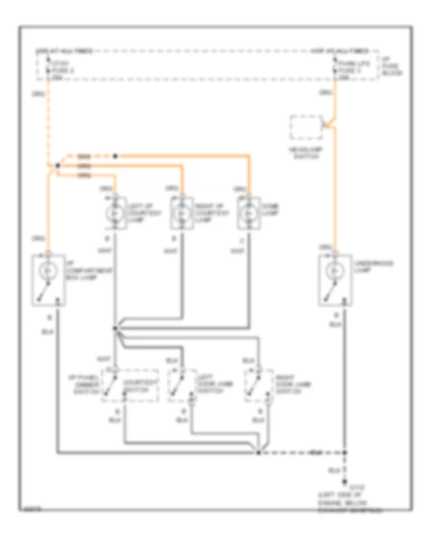 Courtesy Lamp Wiring Diagram for Isuzu Hombre S 1996