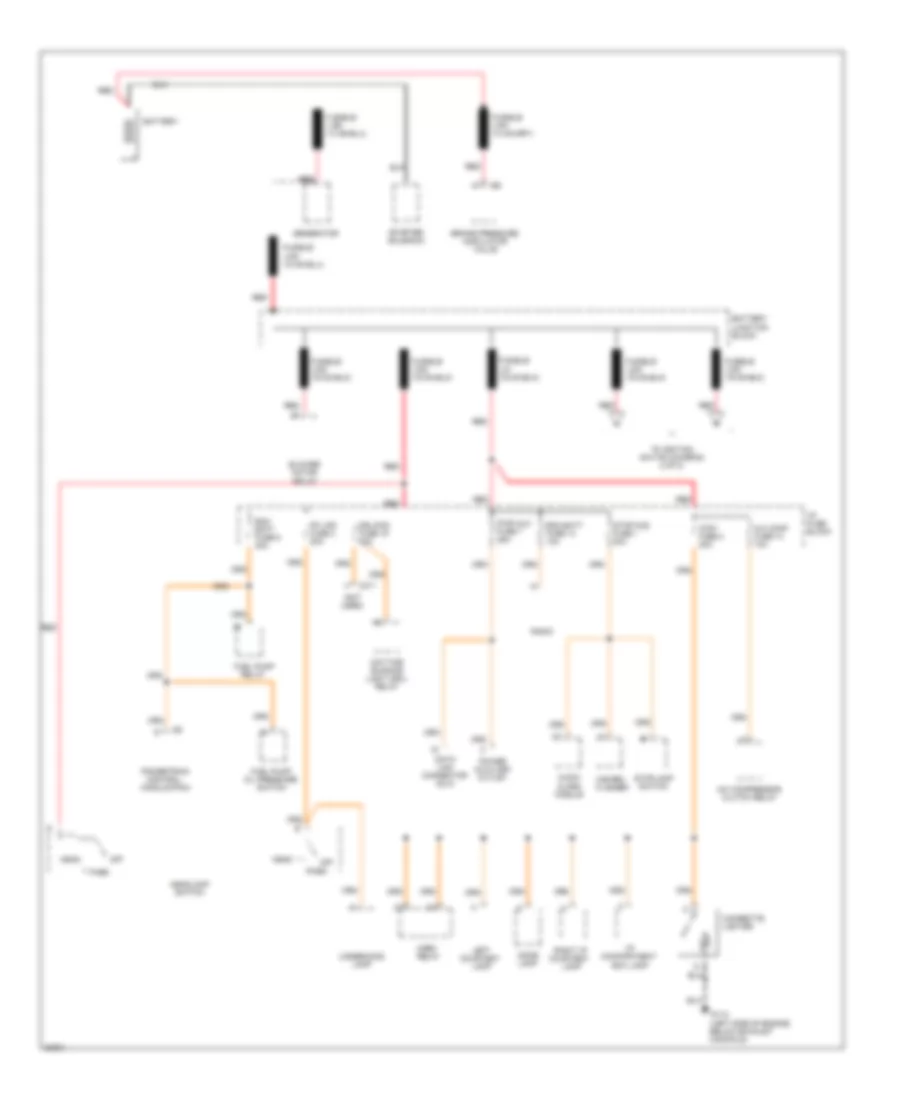 Power Distribution Wiring Diagram 1 of 2 for Isuzu Hombre S 1996