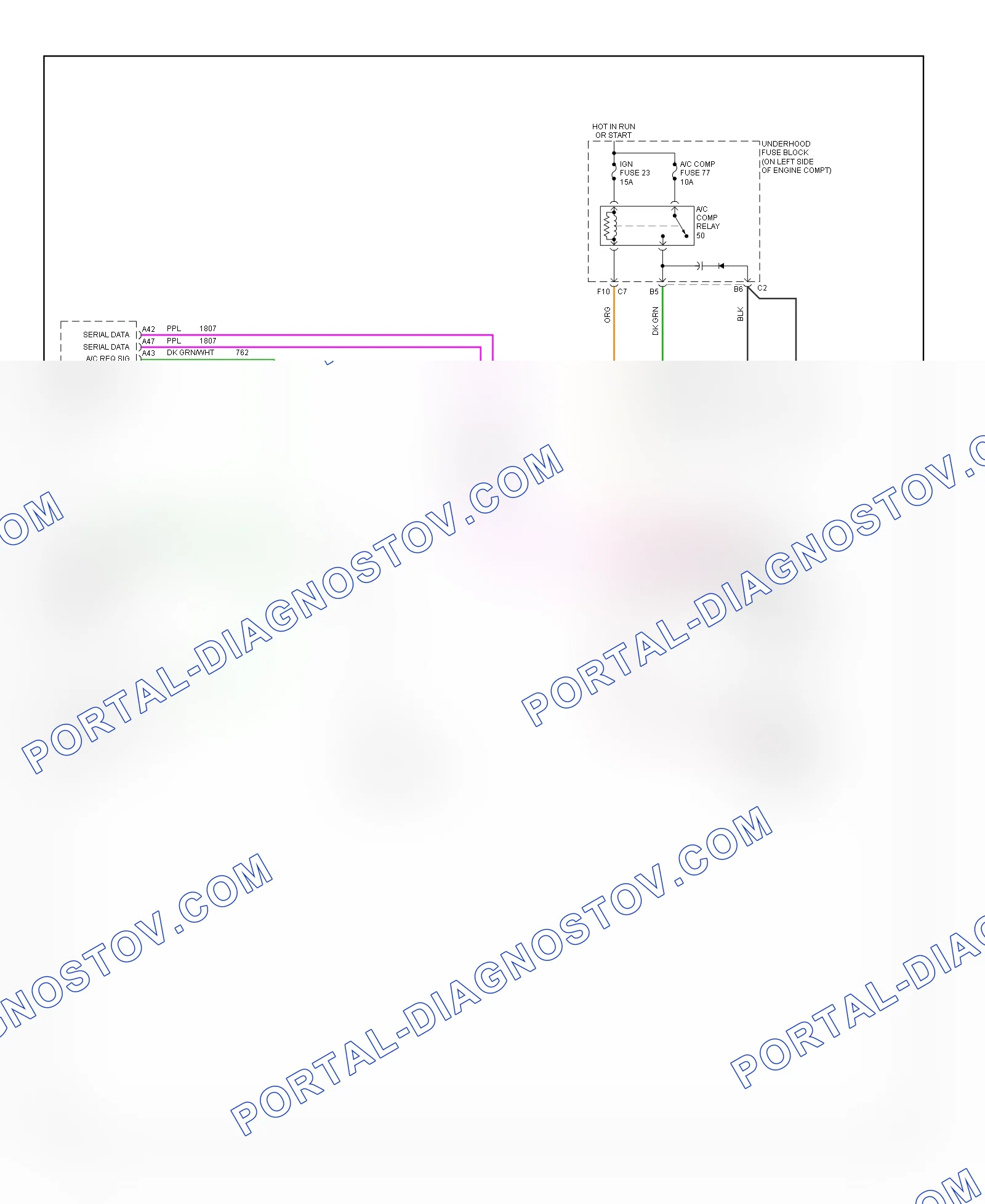 Compressor Wiring Diagram for Isuzu i 280 LS 2006