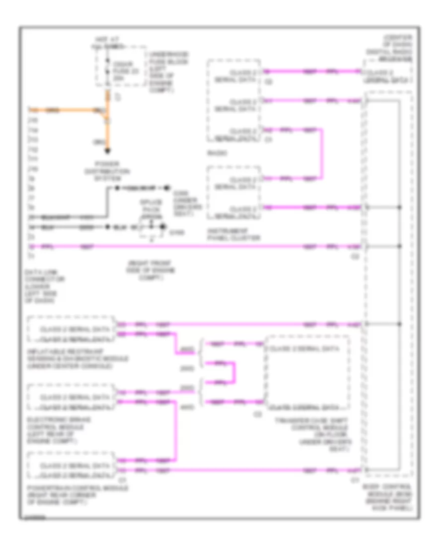 Computer Data Lines Wiring Diagram for Isuzu i-280 LS 2006