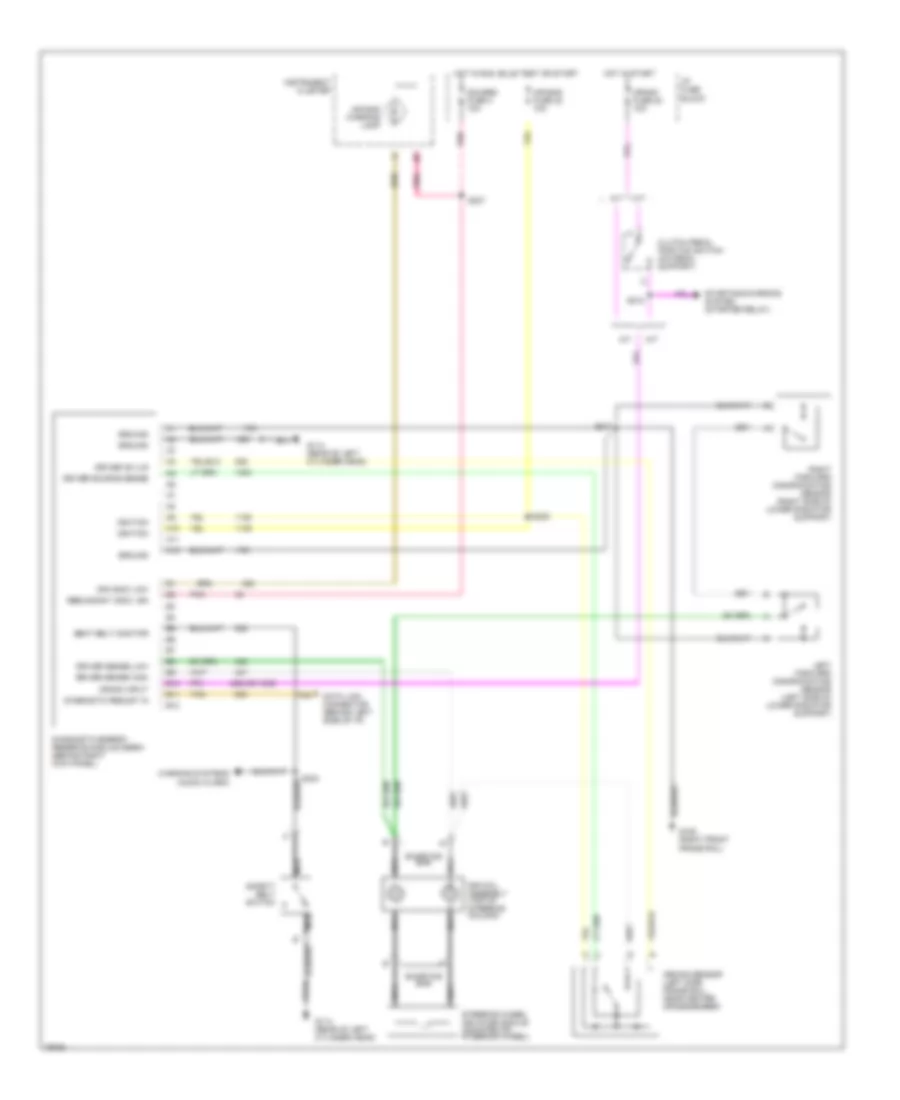 Supplemental Restraint Wiring Diagram for Isuzu Hombre XS 1996