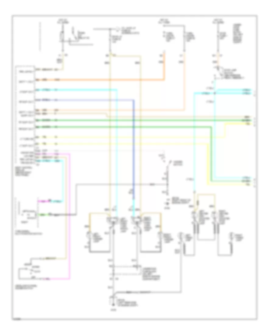 Exterior Lamps Wiring Diagram (1 of 2) for Isuzu i-280 S 2006