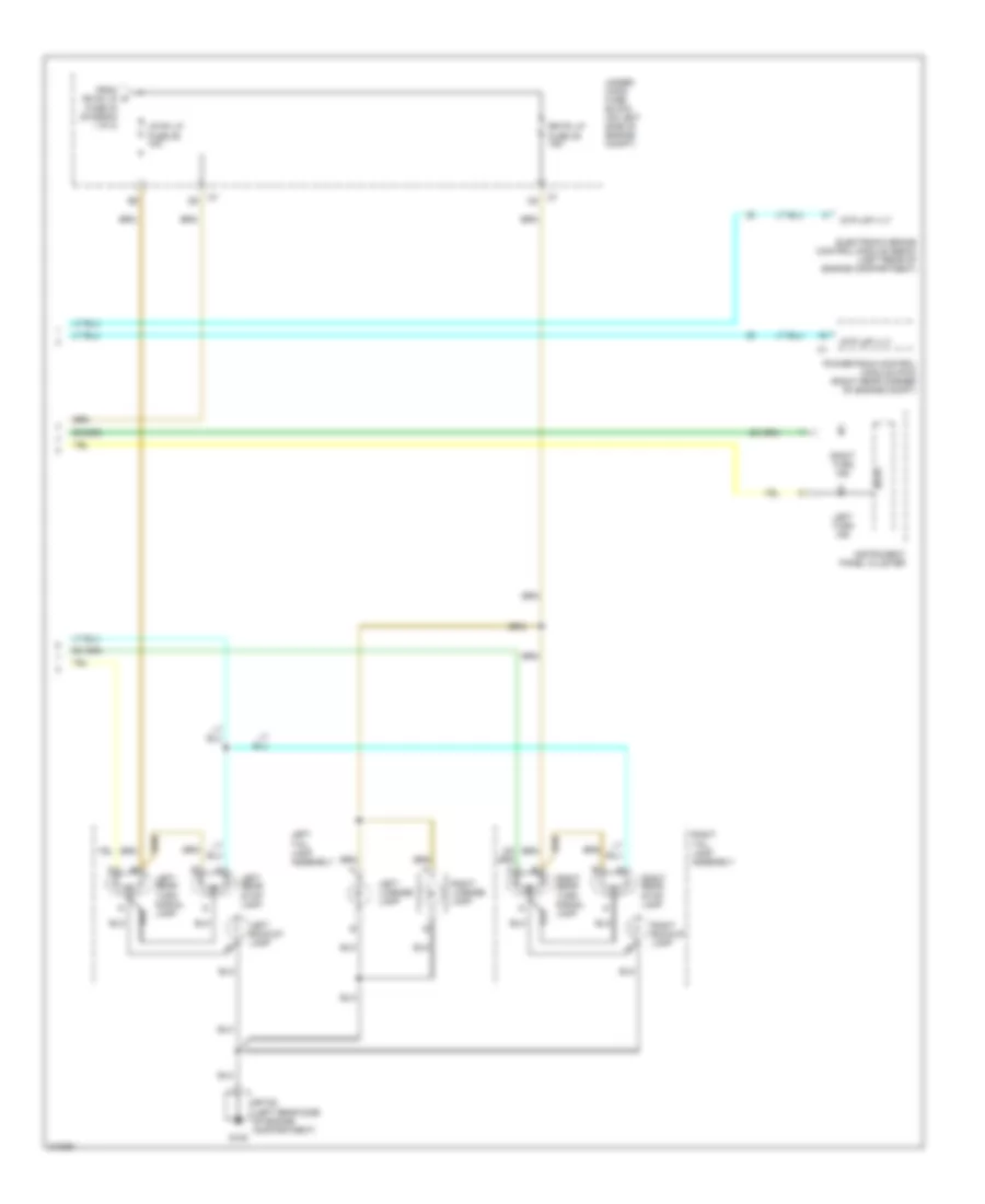 Exterior Lamps Wiring Diagram 2 of 2 for Isuzu i 280 S 2006