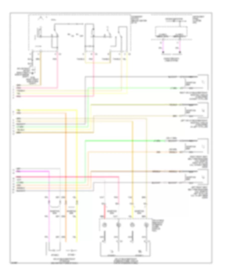 Supplemental Restraints Wiring Diagram (2 of 2) for Isuzu i-280 S 2006