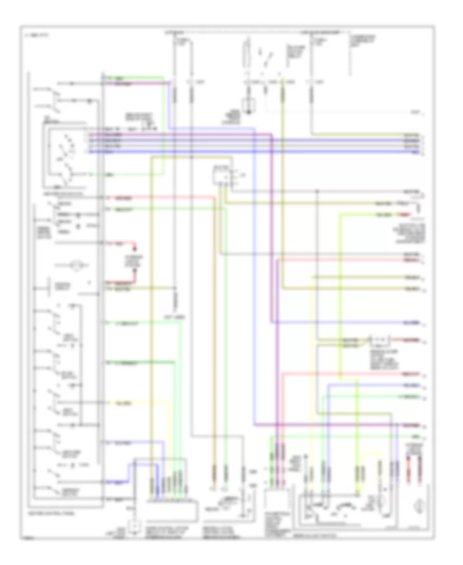 Электросхема кондиционера (1 из 2) для Isuzu Oasis S 1996