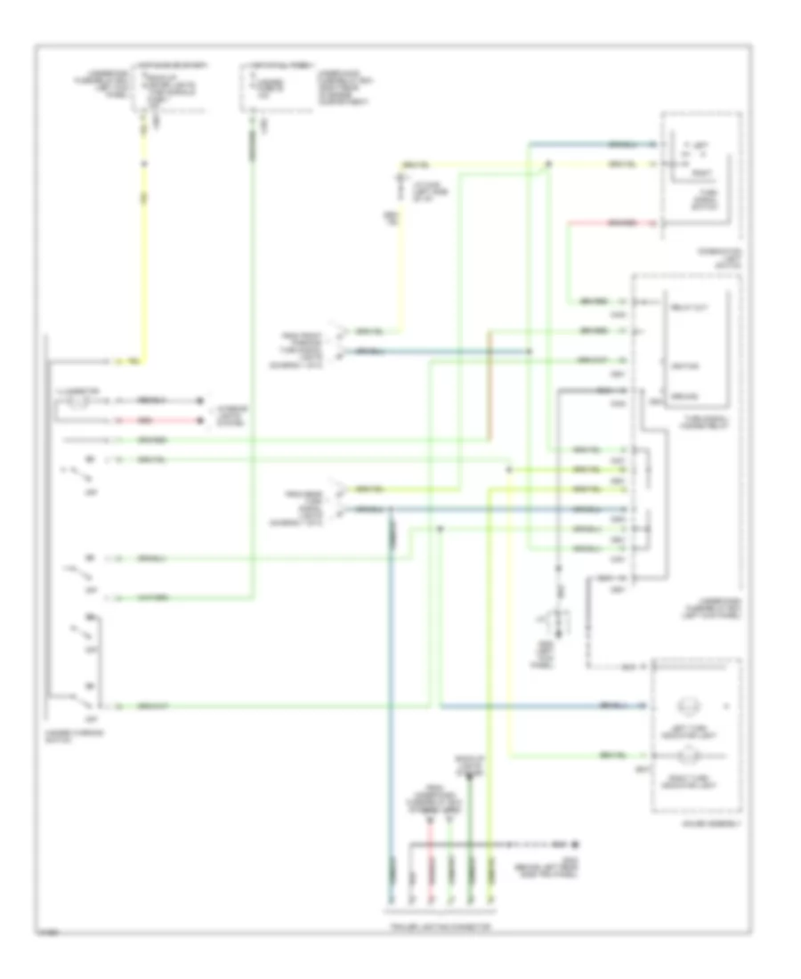 Exterior Lamps Wiring Diagram 2 of 2 for Isuzu Oasis S 1996