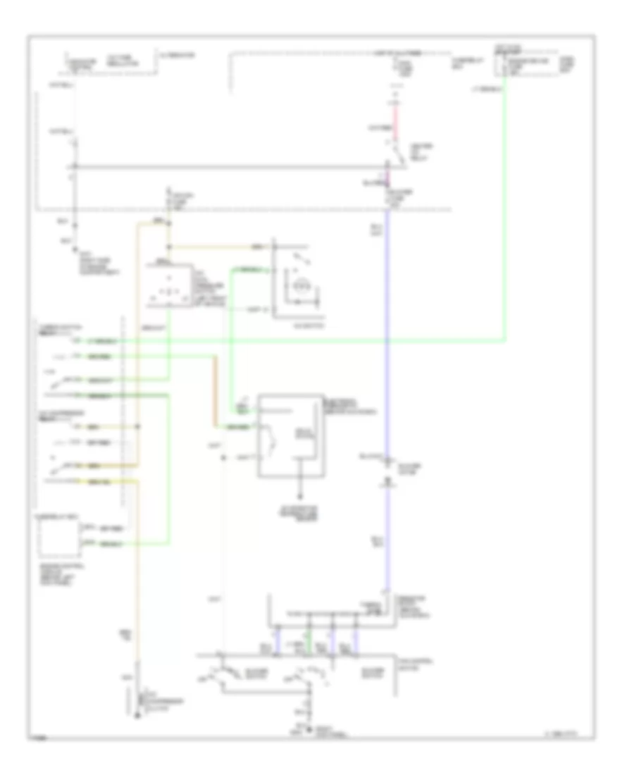 2.6L, Электросхема кондиционера A/C для Isuzu Rodeo LS 1996