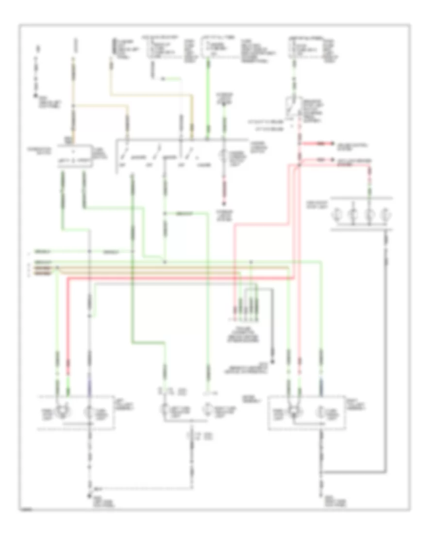 Exterior Lamps Wiring Diagram 2 of 2 for Isuzu Rodeo LS 1996