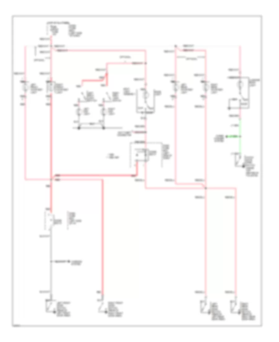 Courtesy Lamps Wiring Diagram for Isuzu Rodeo LS 1996