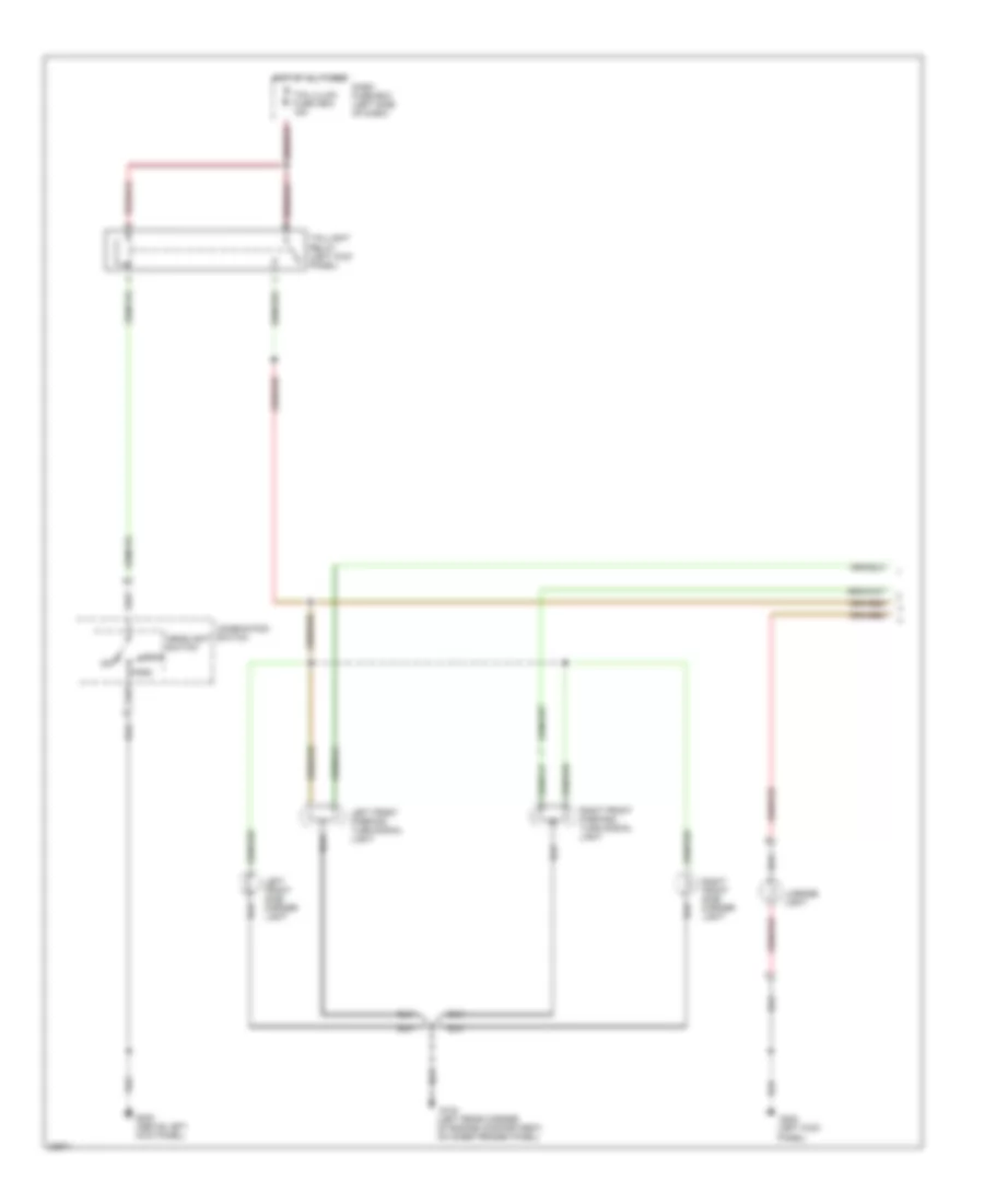Exterior Lamps Wiring Diagram (1 of 2) for Isuzu Rodeo S 1996