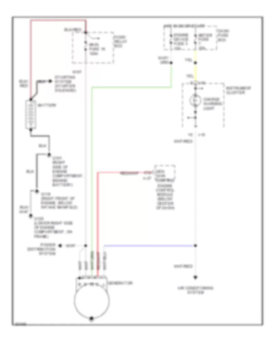 2 6L Charging Wiring Diagram for Isuzu Rodeo S 1996