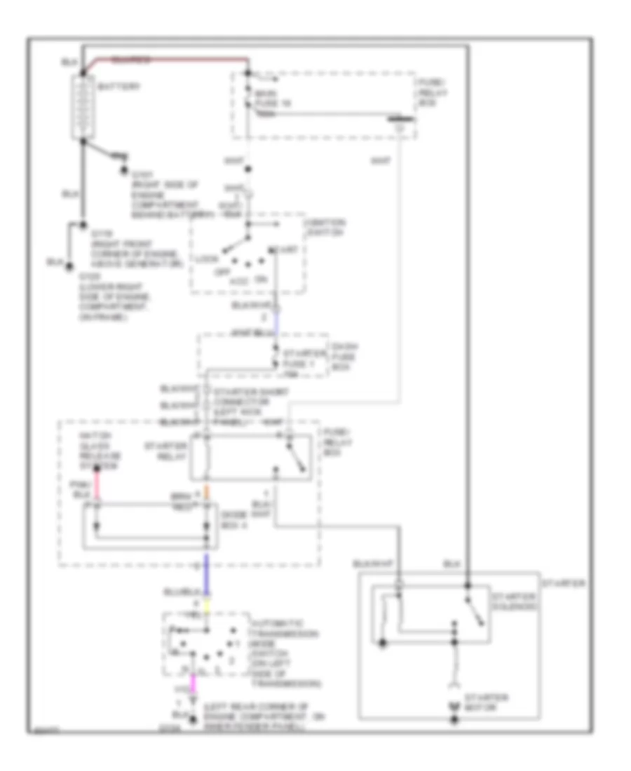 3 2L Starting Wiring Diagram A T for Isuzu Rodeo S 1996