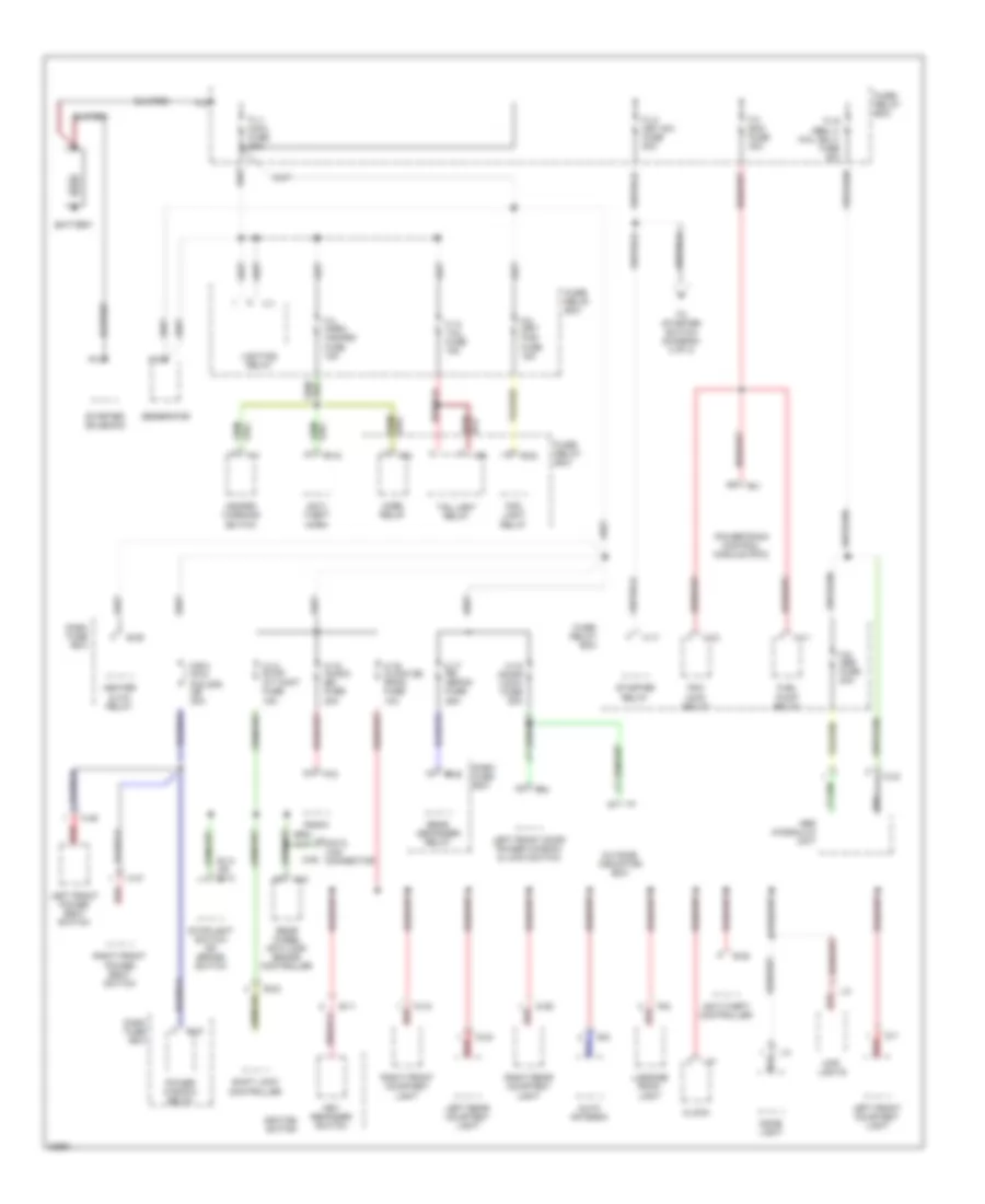 Power Distribution Wiring Diagram 1 of 3 for Isuzu Trooper Limited 1996