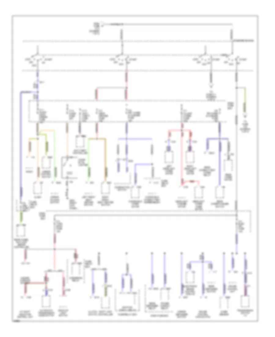 Power Distribution Wiring Diagram 2 of 3 for Isuzu Trooper Limited 1996