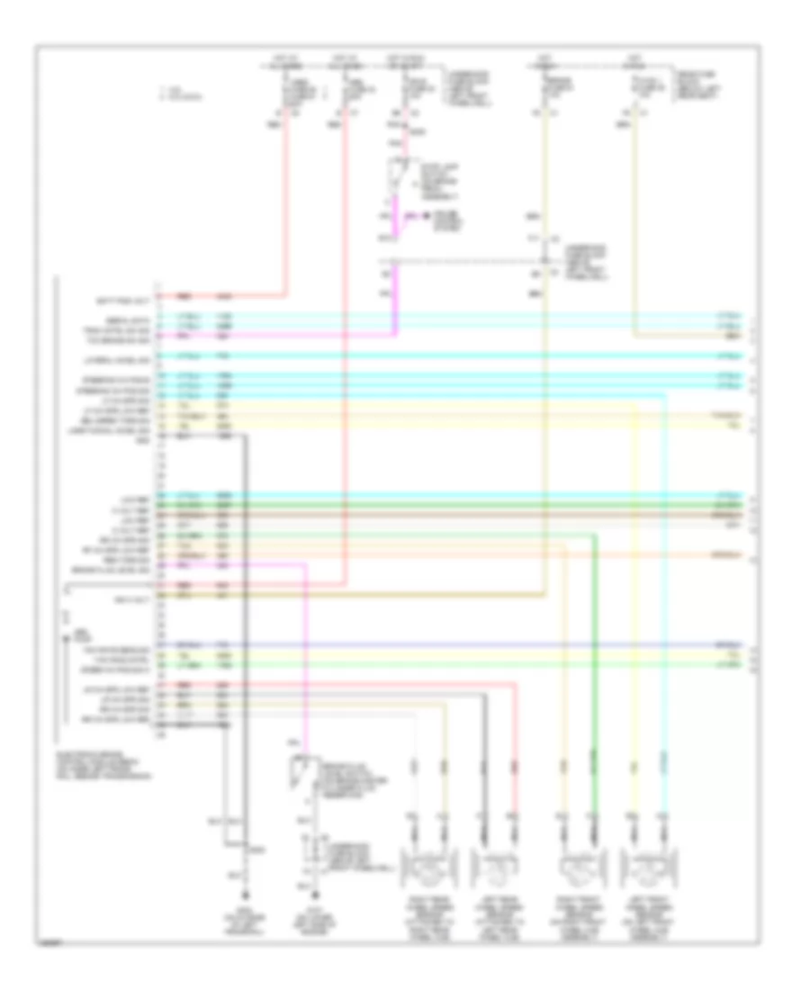 Anti lock Brakes Wiring Diagram 1 of 2 for Isuzu Ascender S 2007