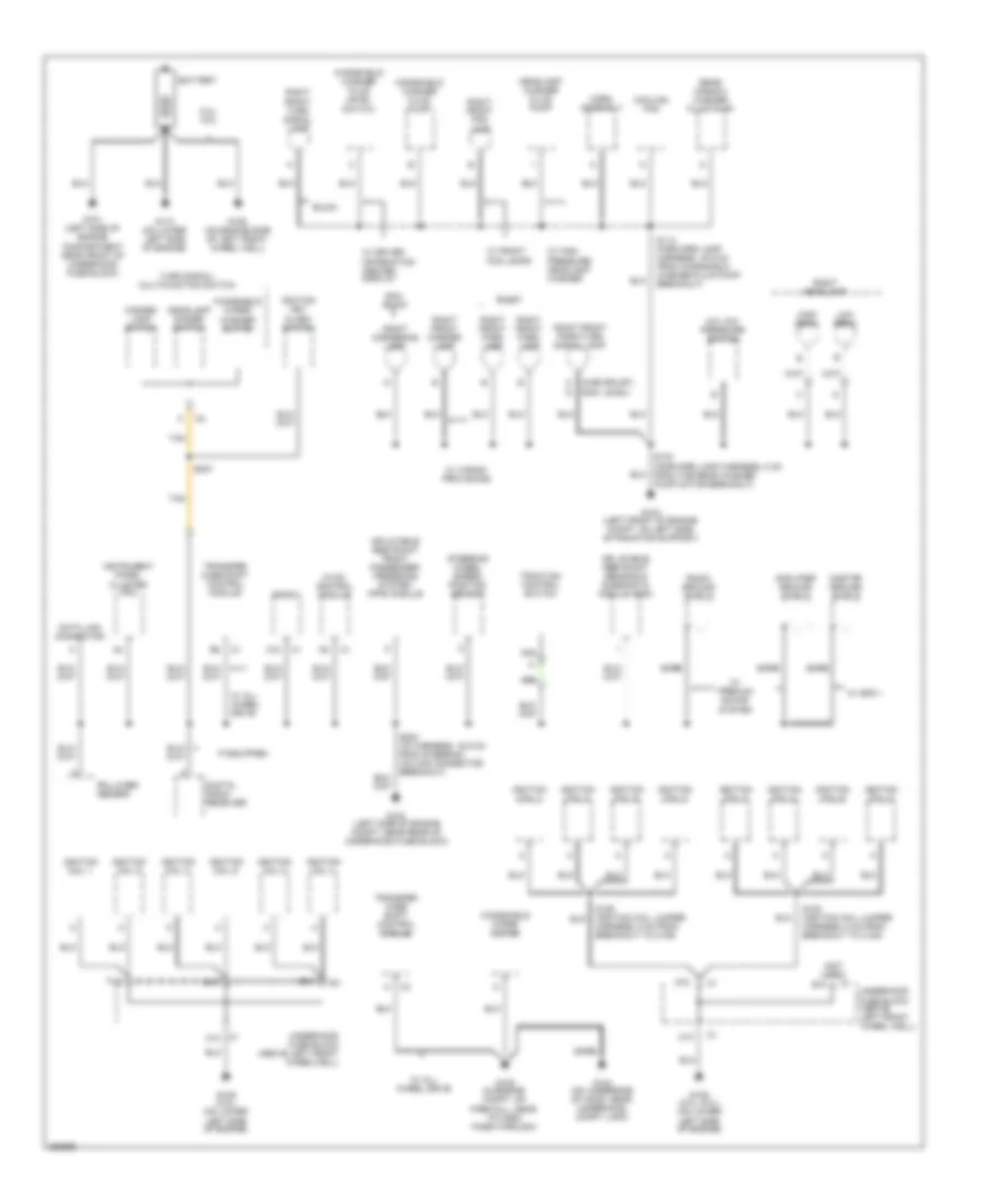 Ground Distribution Wiring Diagram 1 of 4 for Isuzu Ascender S 2007