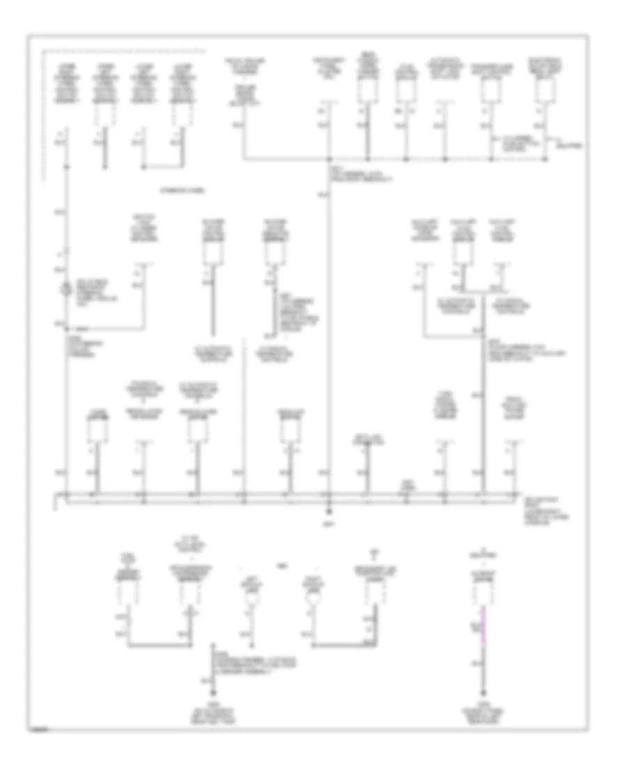 Ground Distribution Wiring Diagram 3 of 4 for Isuzu Ascender S 2007