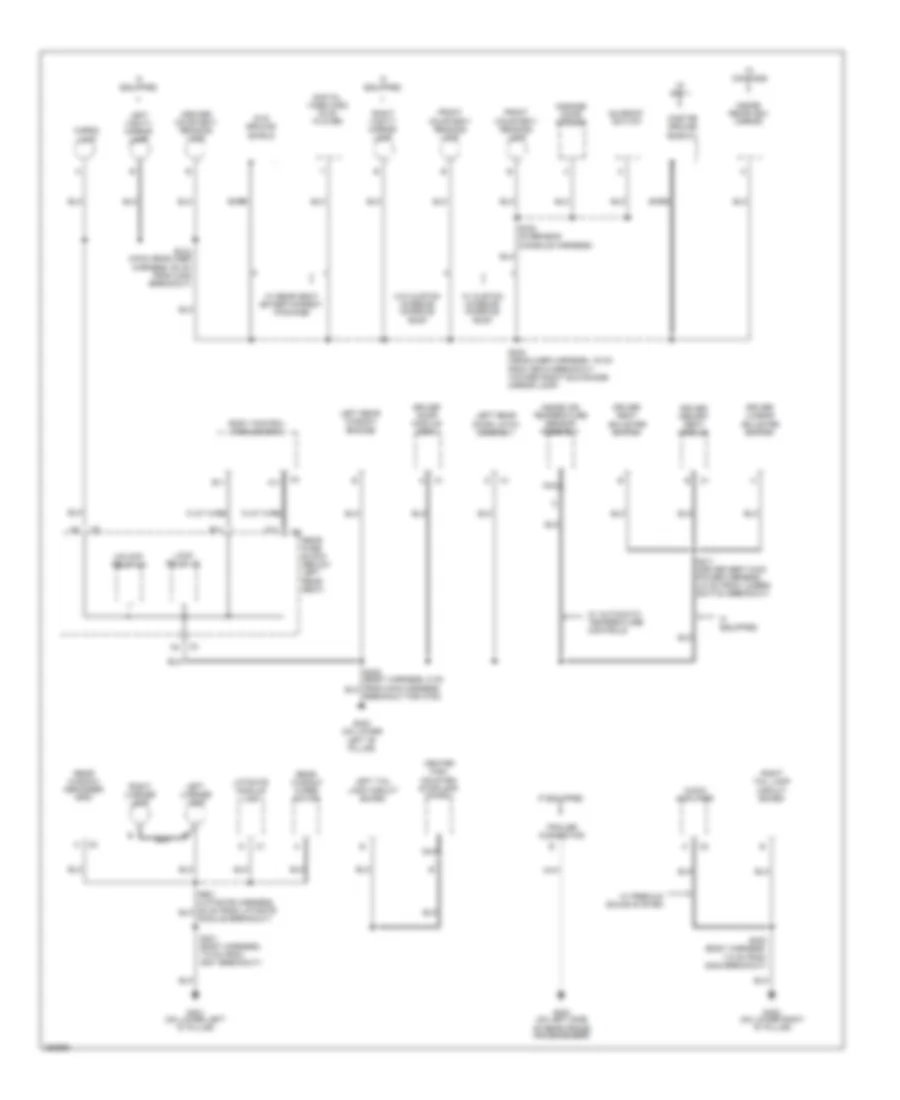 Ground Distribution Wiring Diagram (4 of 4) for Isuzu Ascender S 2007