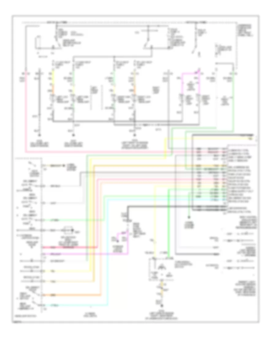 Headlights Wiring Diagram 1 of 2 for Isuzu Ascender S 2007