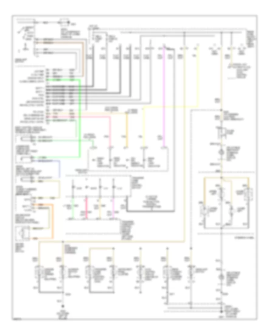 Instrument Illumination Wiring Diagram for Isuzu Ascender S 2007