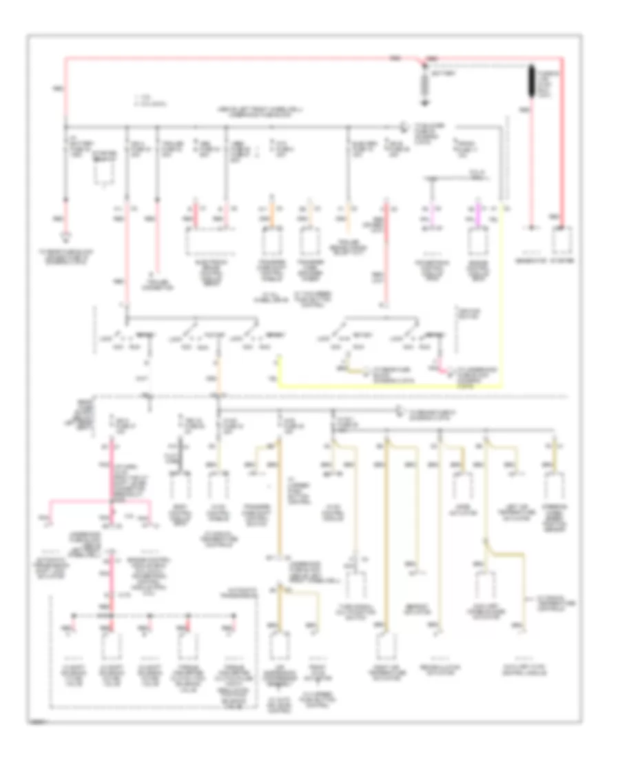 Power Distribution Wiring Diagram 1 of 6 for Isuzu Ascender S 2007