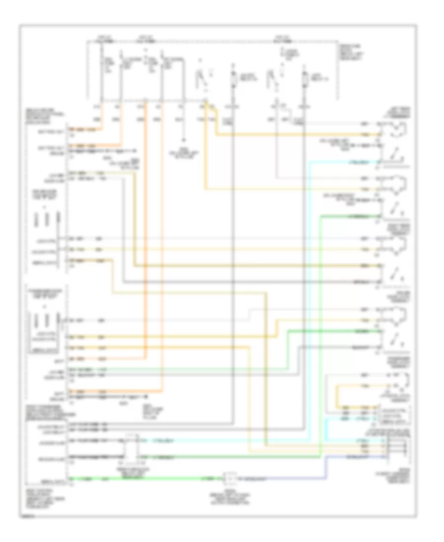 Power Door Locks Wiring Diagram for Isuzu Ascender S 2007